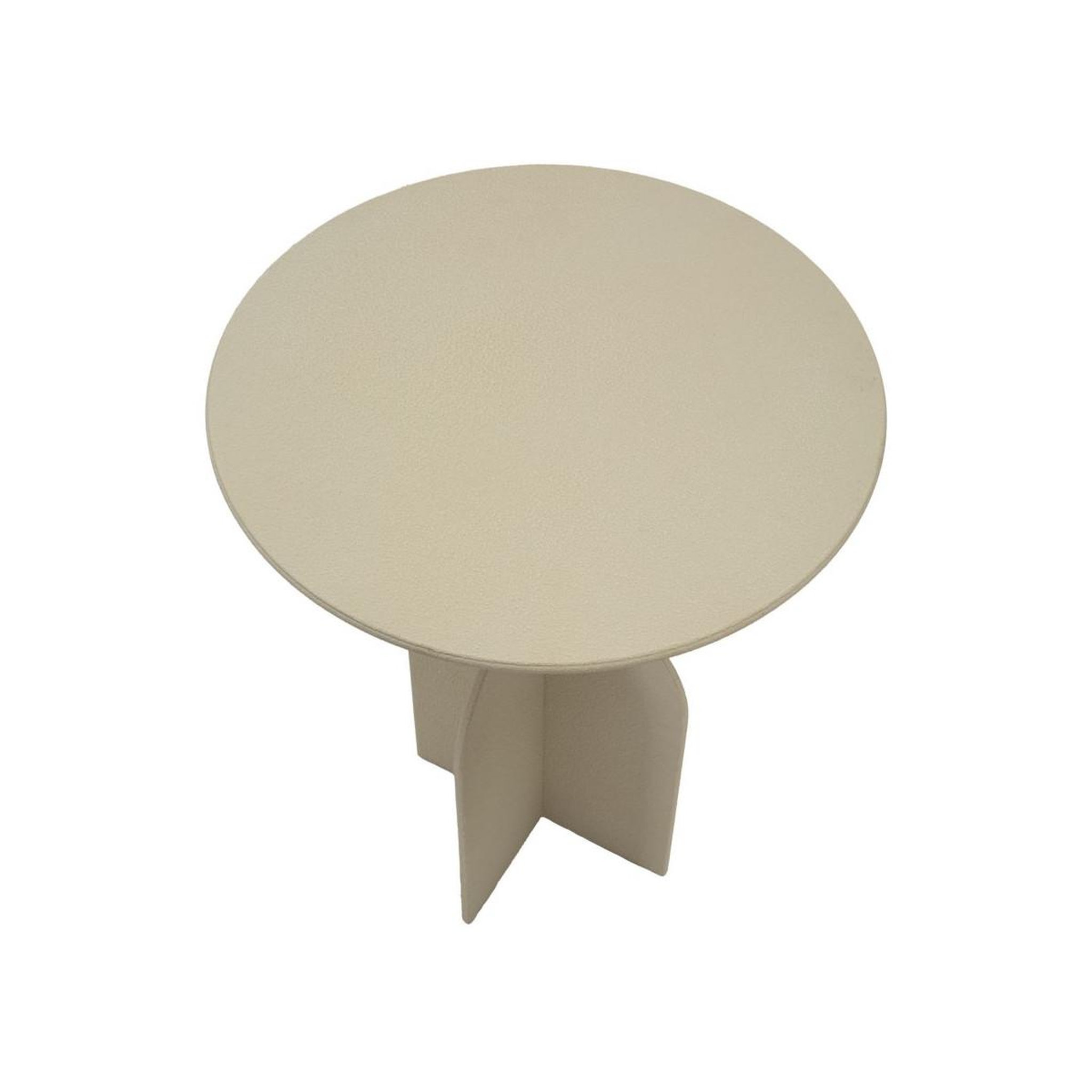 Voir la diapositive 3 : Paris Prix Table d'appoint design  dune  58cm crème