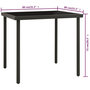 Voir la diapositive 4 : VIDAXL Table a dîner d'exterieur Anthracite 80x80x72 cm Verre et acier
