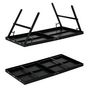 Voir la diapositive 6 : HOMCOM Mini table de ping pong pliable dim. 152 x 76 x 72 cm noir blanc