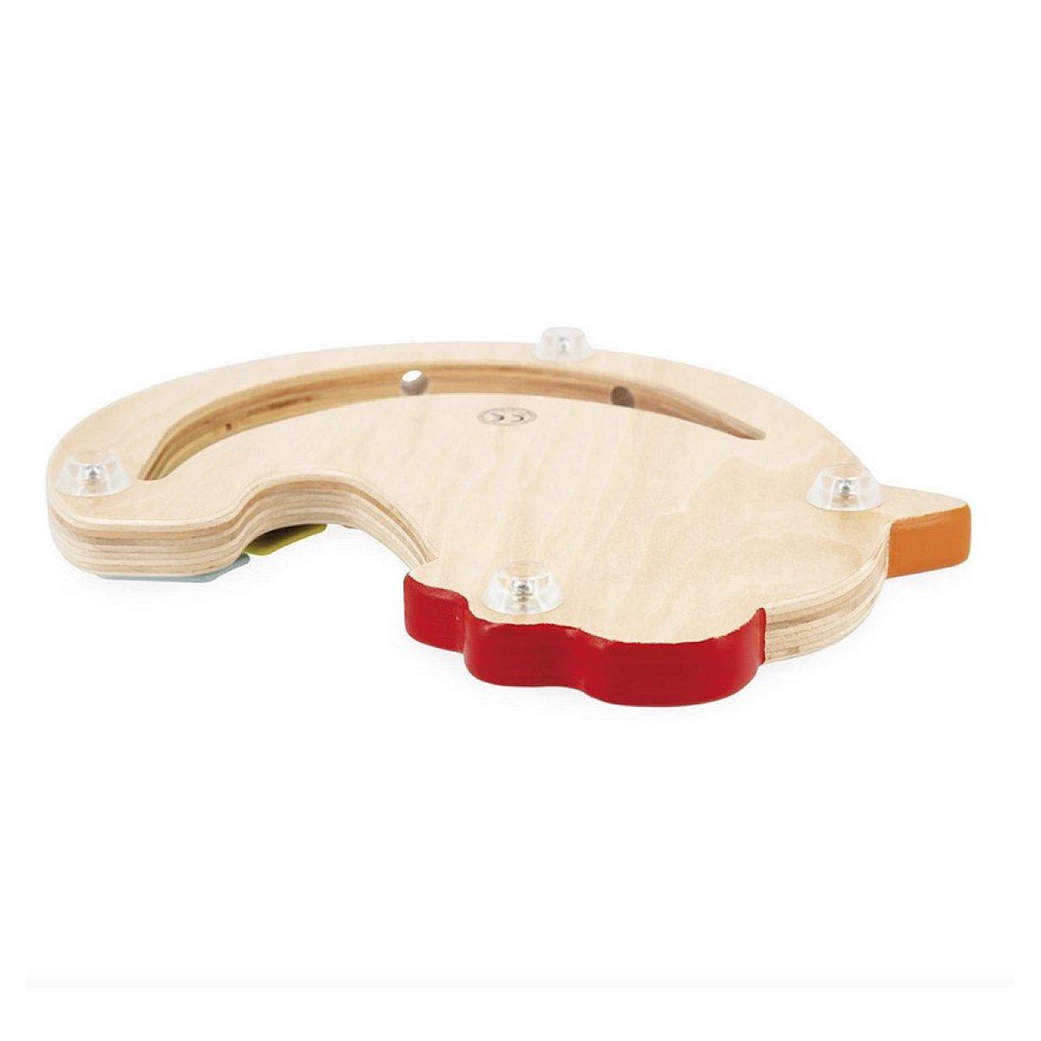 Voir la diapositive 4 : JANOD Xylo poulette en bois - xylophone colore