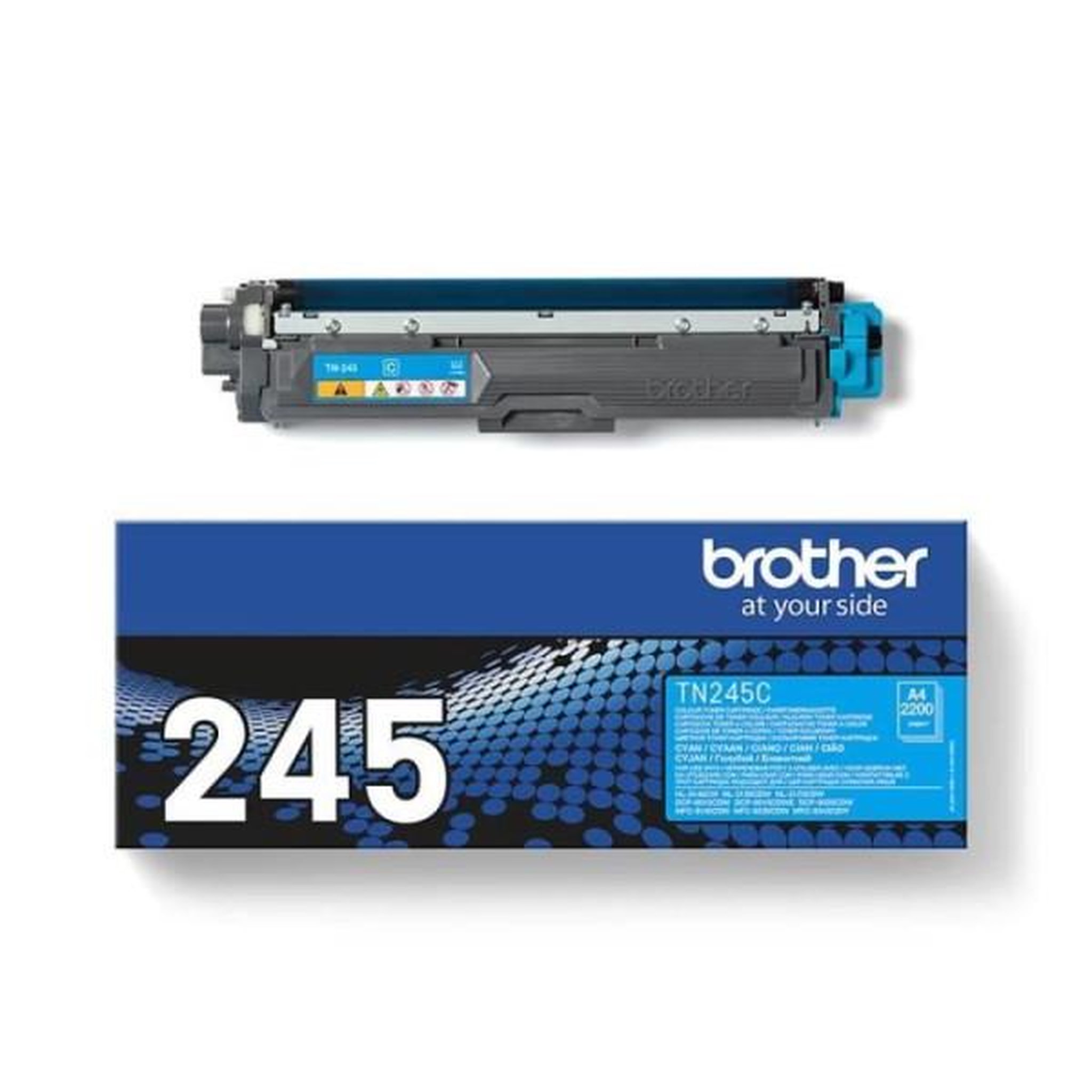 Voir la diapositive 2 : Brother Cartouche de toner cyan brother tn-245 - rendement élevé - compatible avec dcp-9020cdw, hl-3140cw, mfc-9340cdw