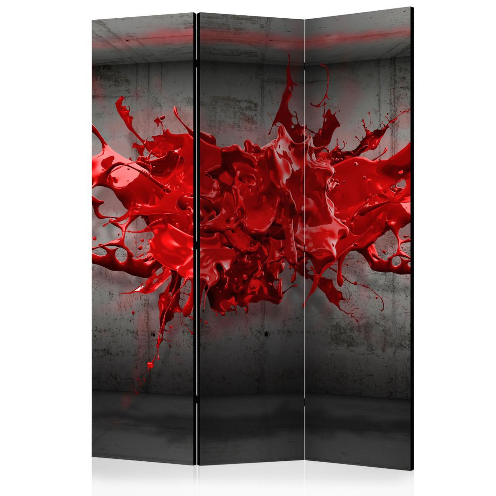 Paris Prix Paravent 3 volets  red ink blot  135x172cm