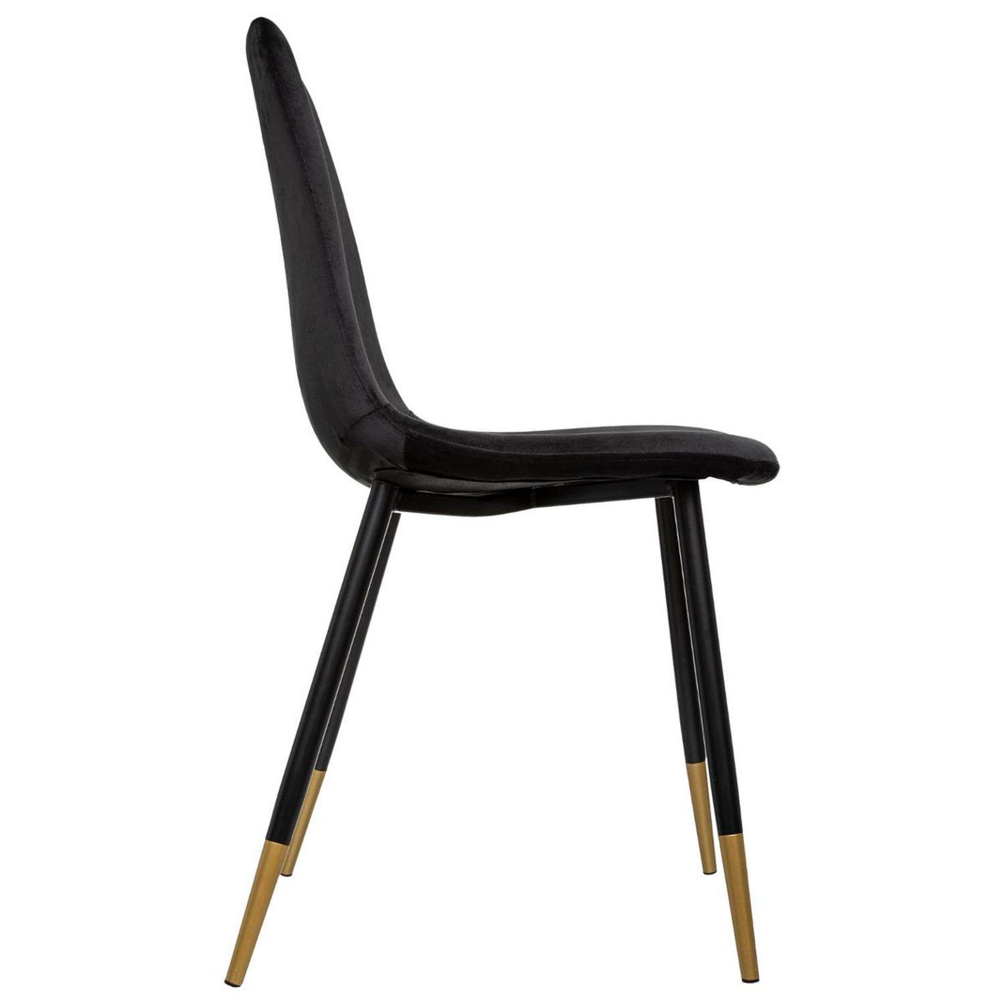 Voir la diapositive 4 : TOILINUX Lot de 4 chaises design velours tyka