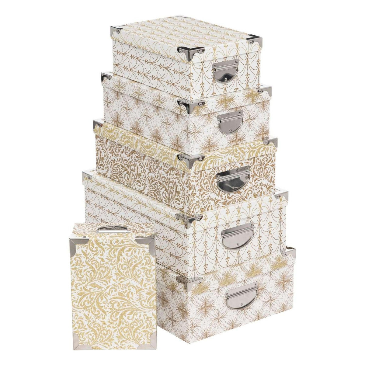 ATMOSPHERA Lot de 6 boîtes pour cadeaux de Noël