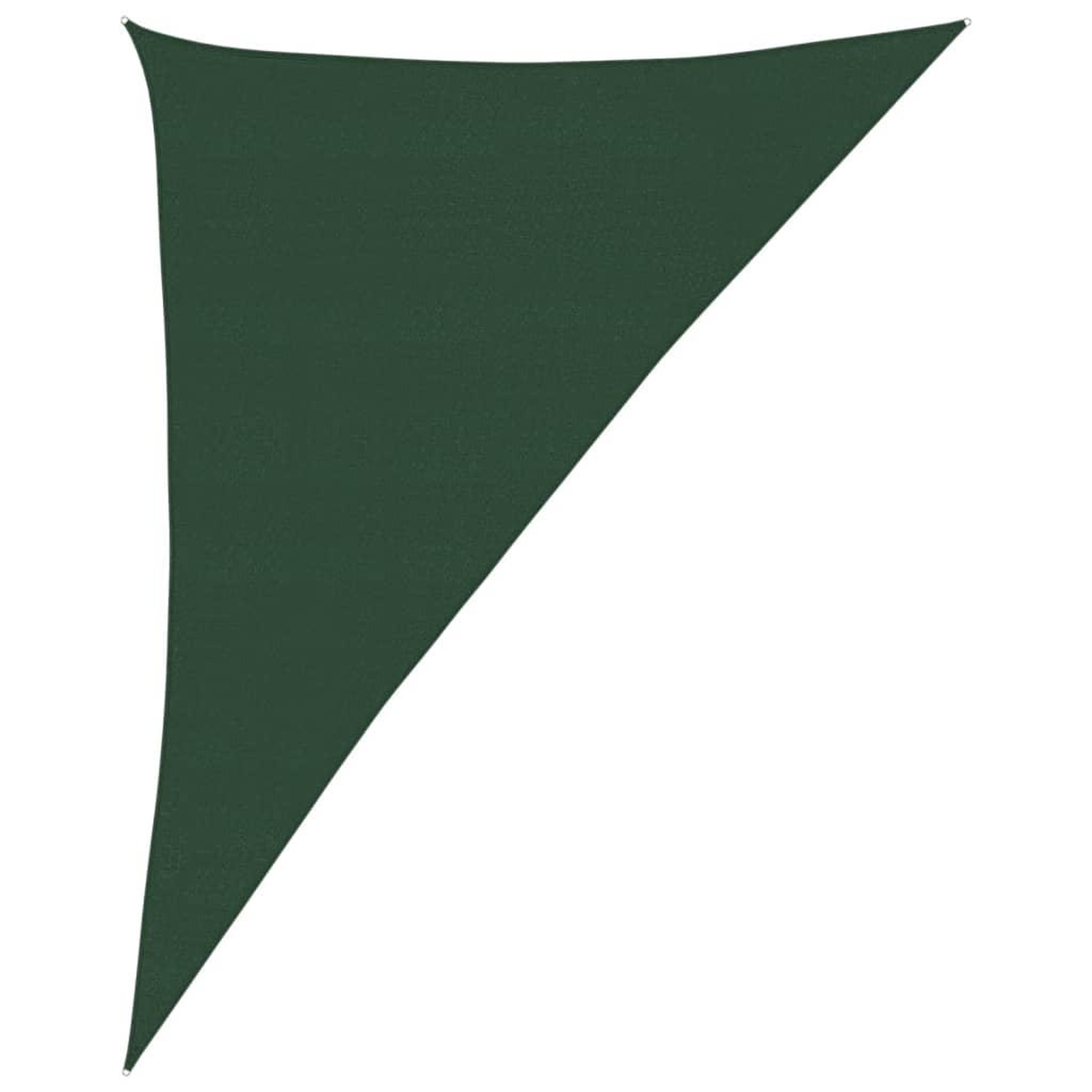 Voir la diapositive 2 : VIDAXL Voile d'ombrage 160 g/m^2 Vert fonce 4x5x6,8 m PEHD