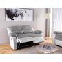 Voir la diapositive 3 : Canapé relax électrique 2 ou 3 places tissu simili HELENA