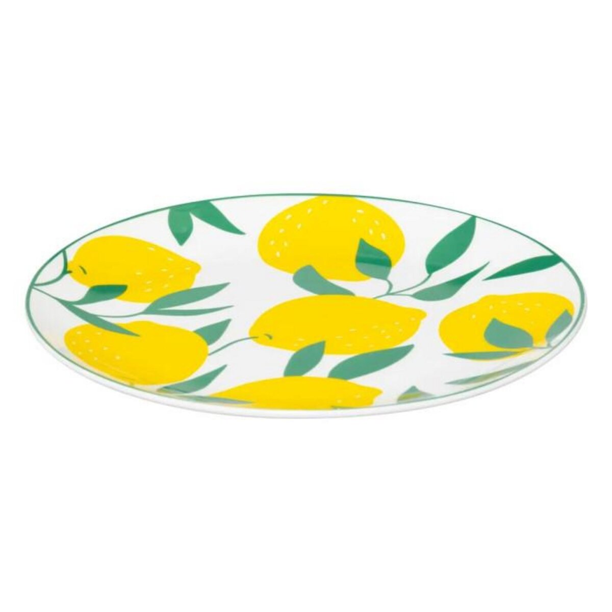 SECRET DE GOURMET Lot de 6 Assiettes à Dessert  Citrons  19cm Multicolore