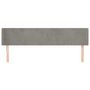 Voir la diapositive 3 : VIDAXL Tete de lit avec oreilles Gris clair 163x16x78/88 cm Velours