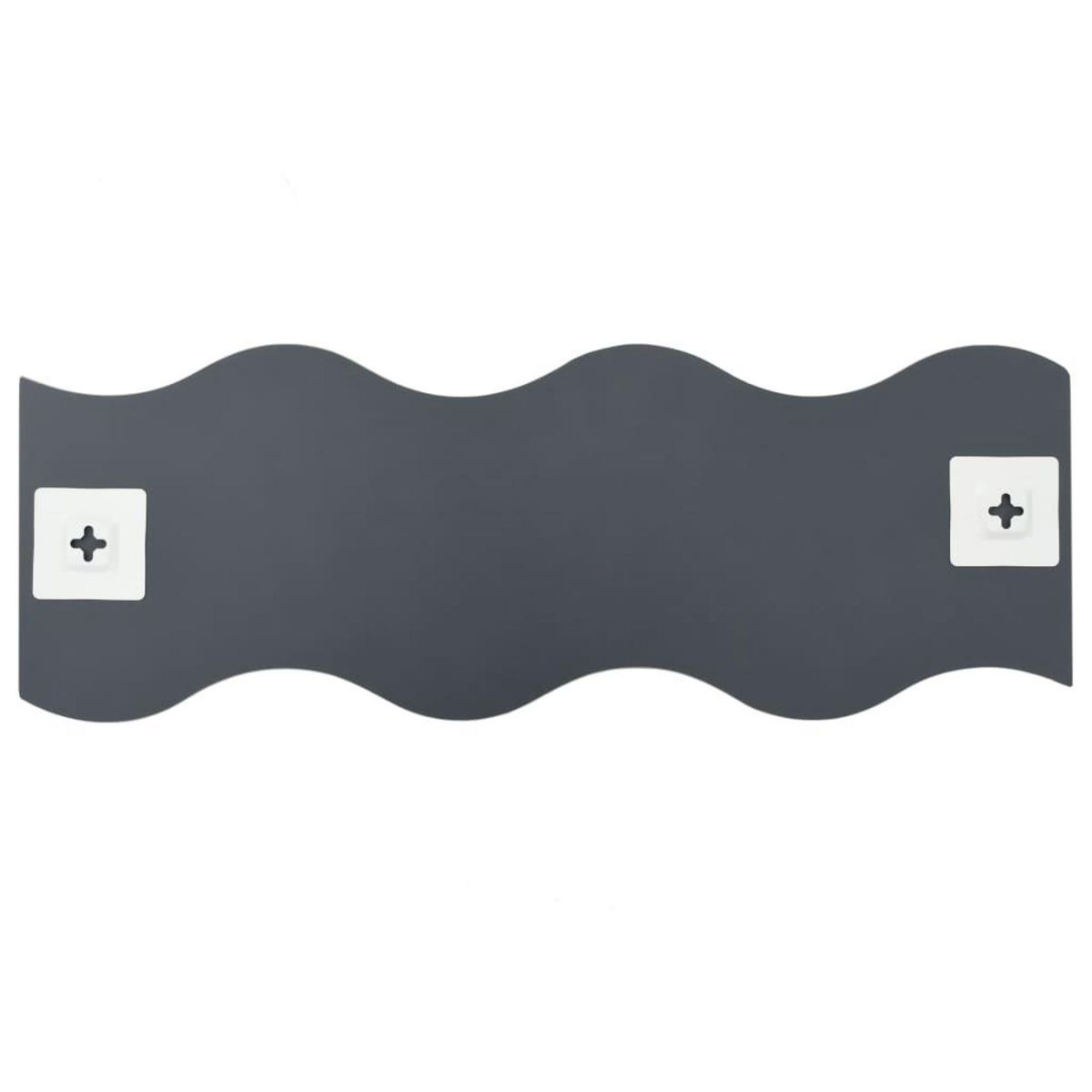 VIDAXL Miroir mural 4 pcs 60 x 18,5 cm Ondule Verre