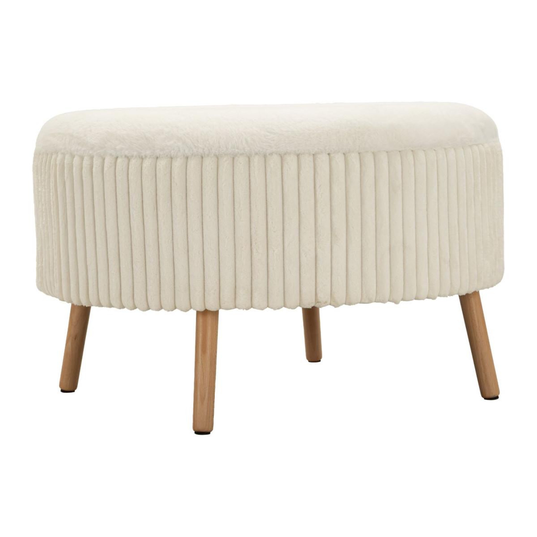 Paris Prix Pouf coffre xl  goteborg big  83cm blanc