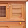 Voir la diapositive 4 : VIDAXL Clapier d'exterieur Enclos pour petits animaux 4 portes Bois