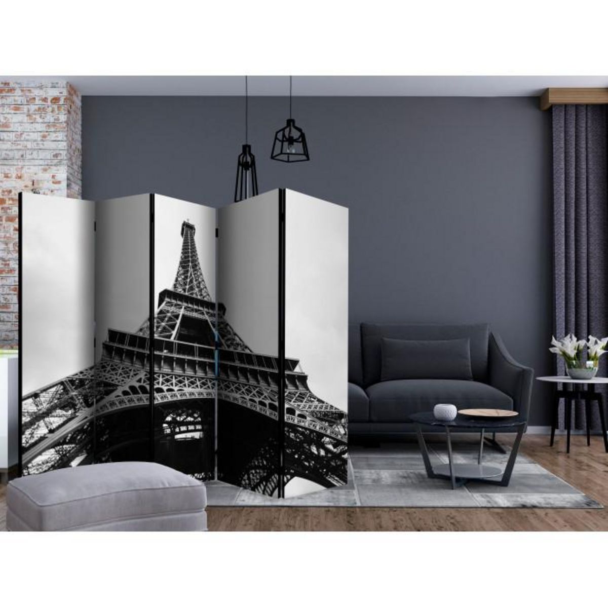 Paris Prix Paravent 5 Volets  Paris Giant  172x225cm