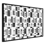 Paris Prix Affiche Murale Encadrée  Modern Public Housing. Coloris disponibles : Jaune, Noir