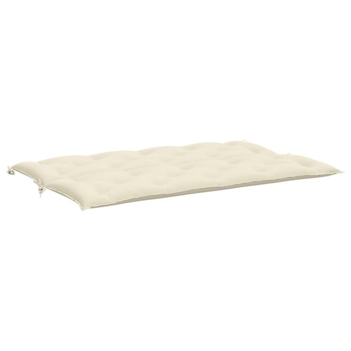 VIDAXL Coussin de banc de jardin blanc creme tissu oxford