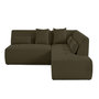 Voir la diapositive 1 : LISA DESIGN Onyx - canapé modulable d'angle droit 5 places - en tissu mailles 3d