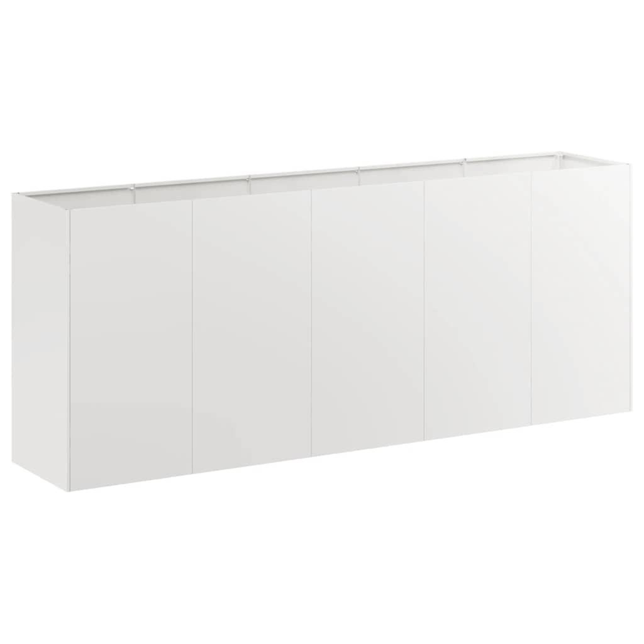 Voir la diapositive 2 : VIDAXL Jardiniere 200x40x80 cm acier inoxydable