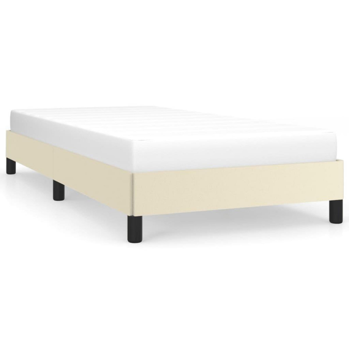 VIDAXL Cadre de lit sans matelas creme 100x200 cm similicuir
