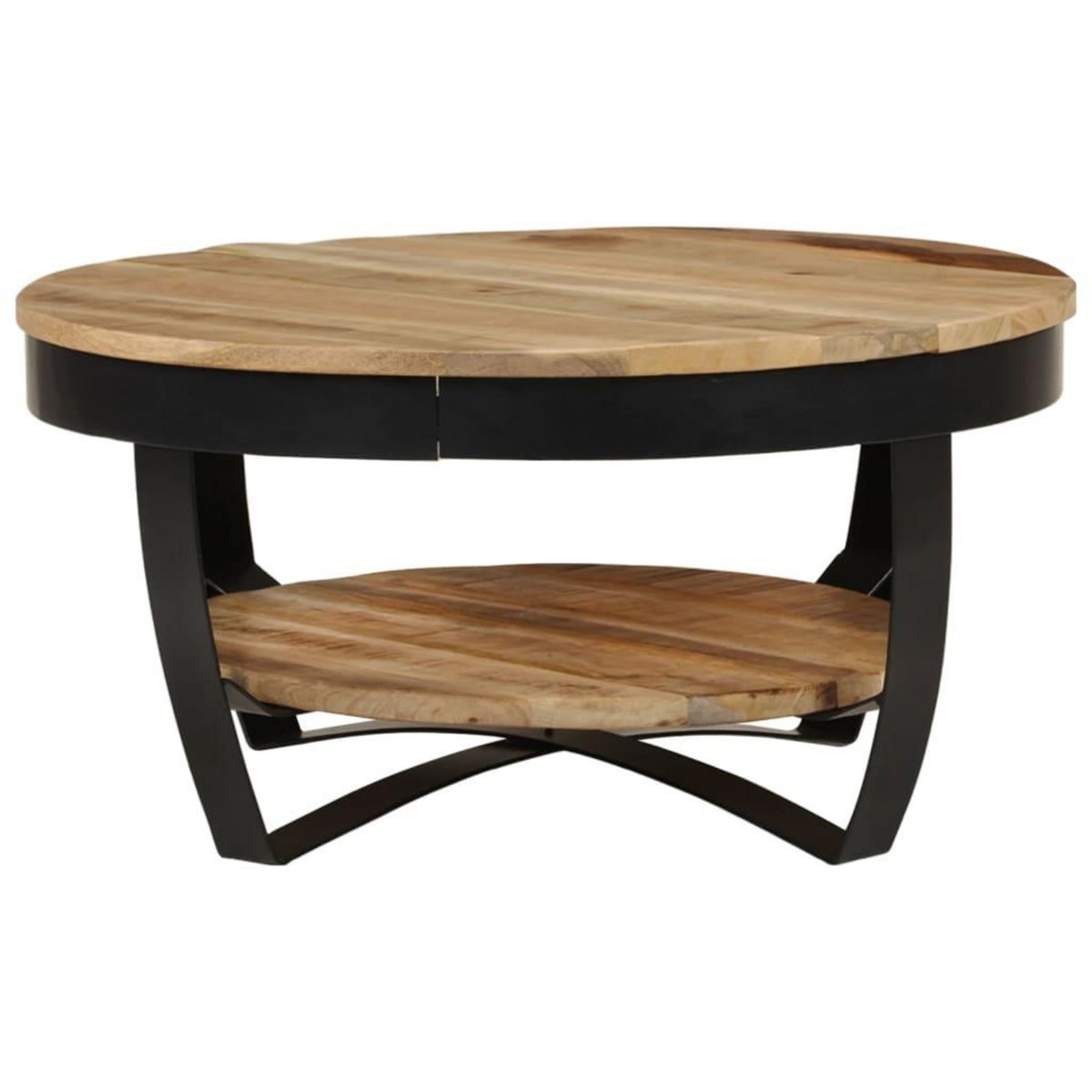 VIDAXL Table basse Bois massif de manguier brut 65x32 cm
