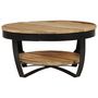 Voir la diapositive 3 : VIDAXL Table basse Bois massif de manguier brut 65x32 cm