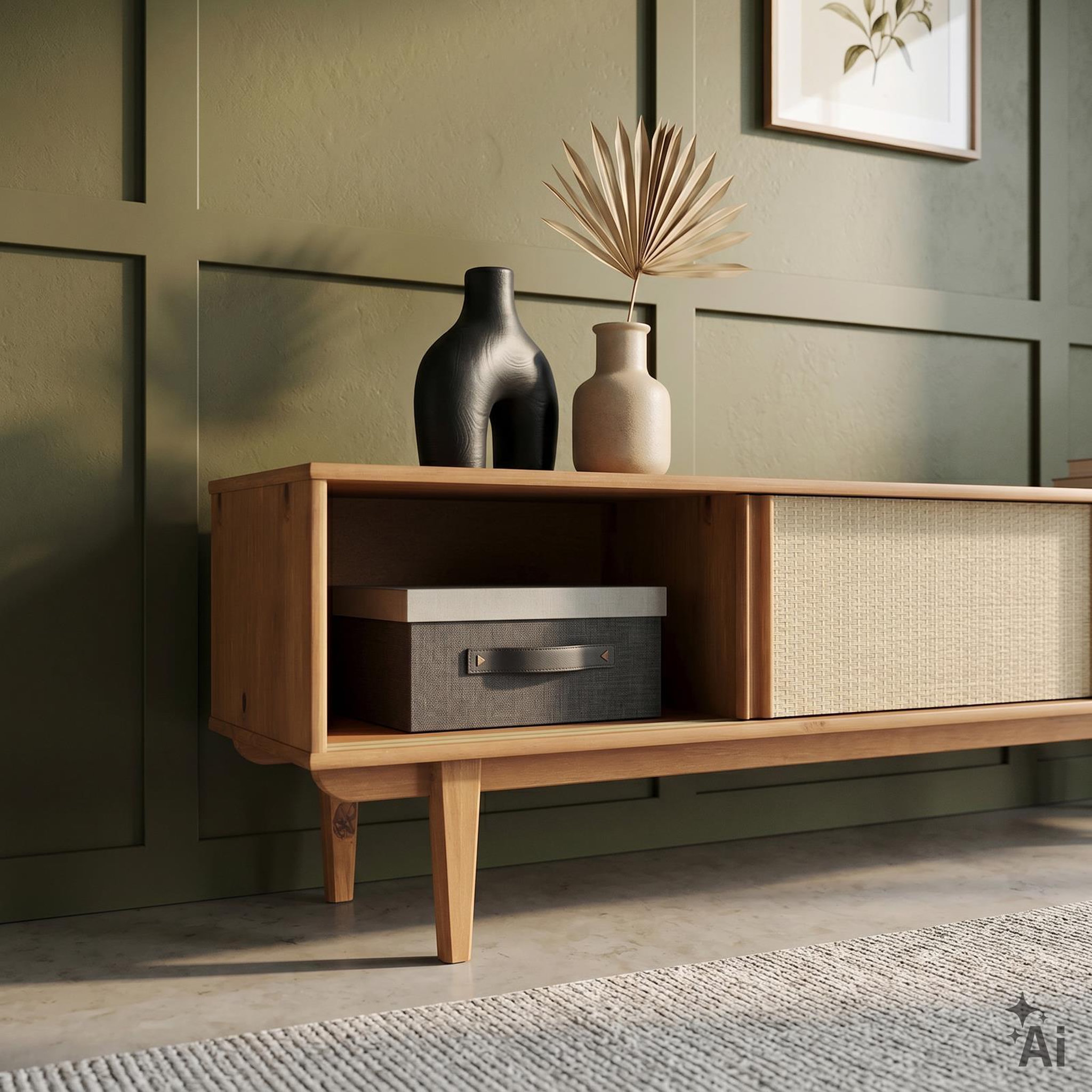 Voir la diapositive 5 : IDIMEX Meuble TV SIMONA L 175 cm en bois massif