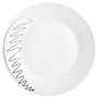 Voir la diapositive 4 : SECRET DE GOURMET Service de Table 18 Pièces  Esquisse  27cm Blanc & Gris