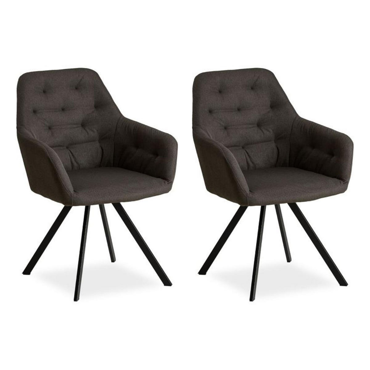 HomeStyle4U Chaise de salle à manger Lot 2 chaises Egg