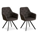 HomeStyle4U Chaise de salle à manger Lot 2 chaises Egg