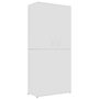 Voir la diapositive 2 : VIDAXL Armoire a chaussures Blanc 80x39x178 cm Bois d'ingenierie