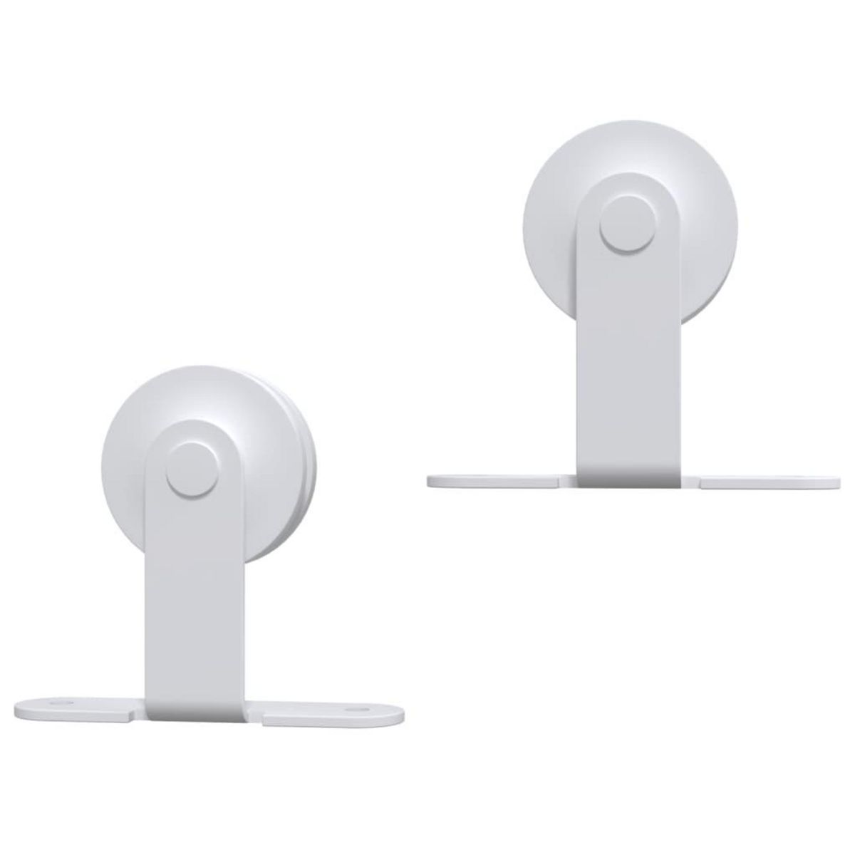 VIDAXL Kit de quincaillerie de porte coulissante 183 cm Acier Blanc