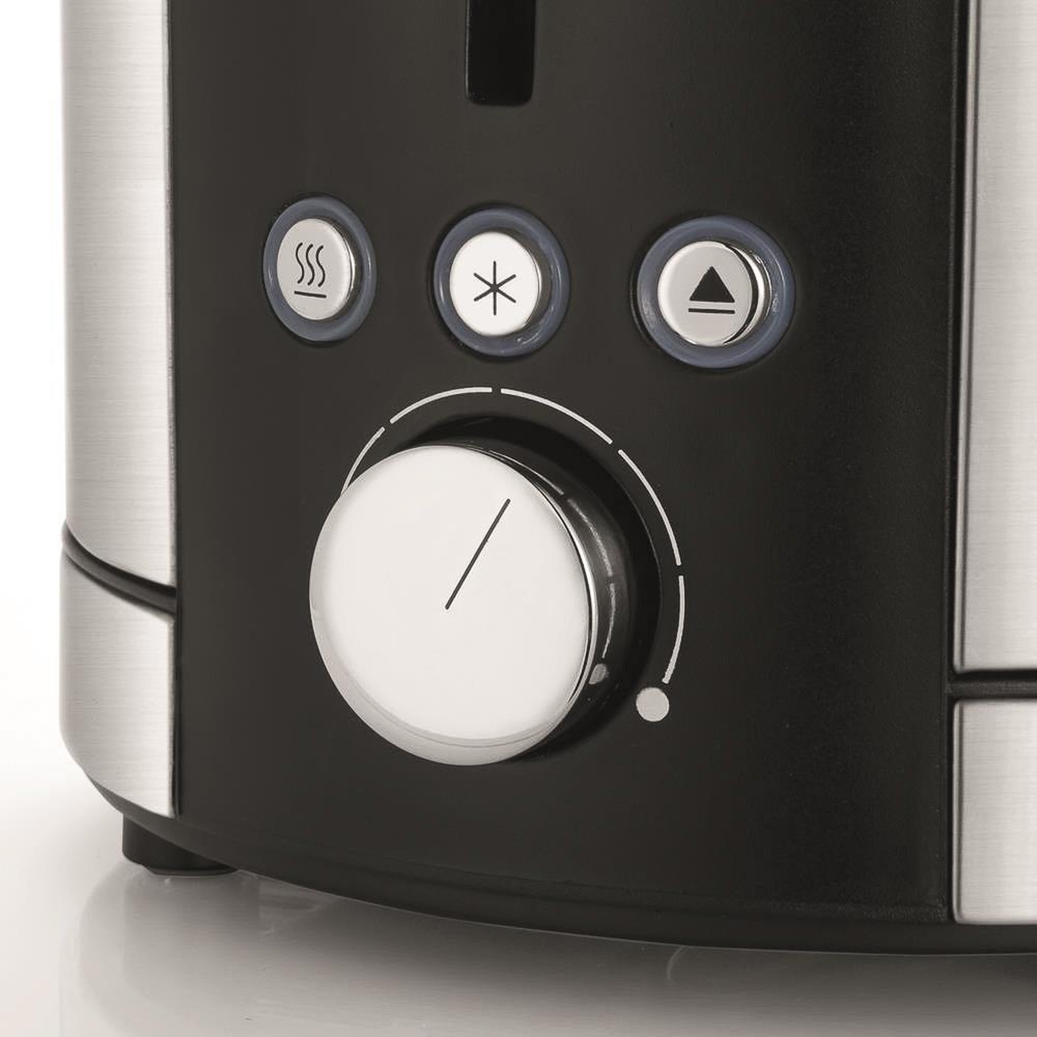 Voir la diapositive 2 : WMF Grille-pain 2 fentes 900w inox/noir - 0414090011