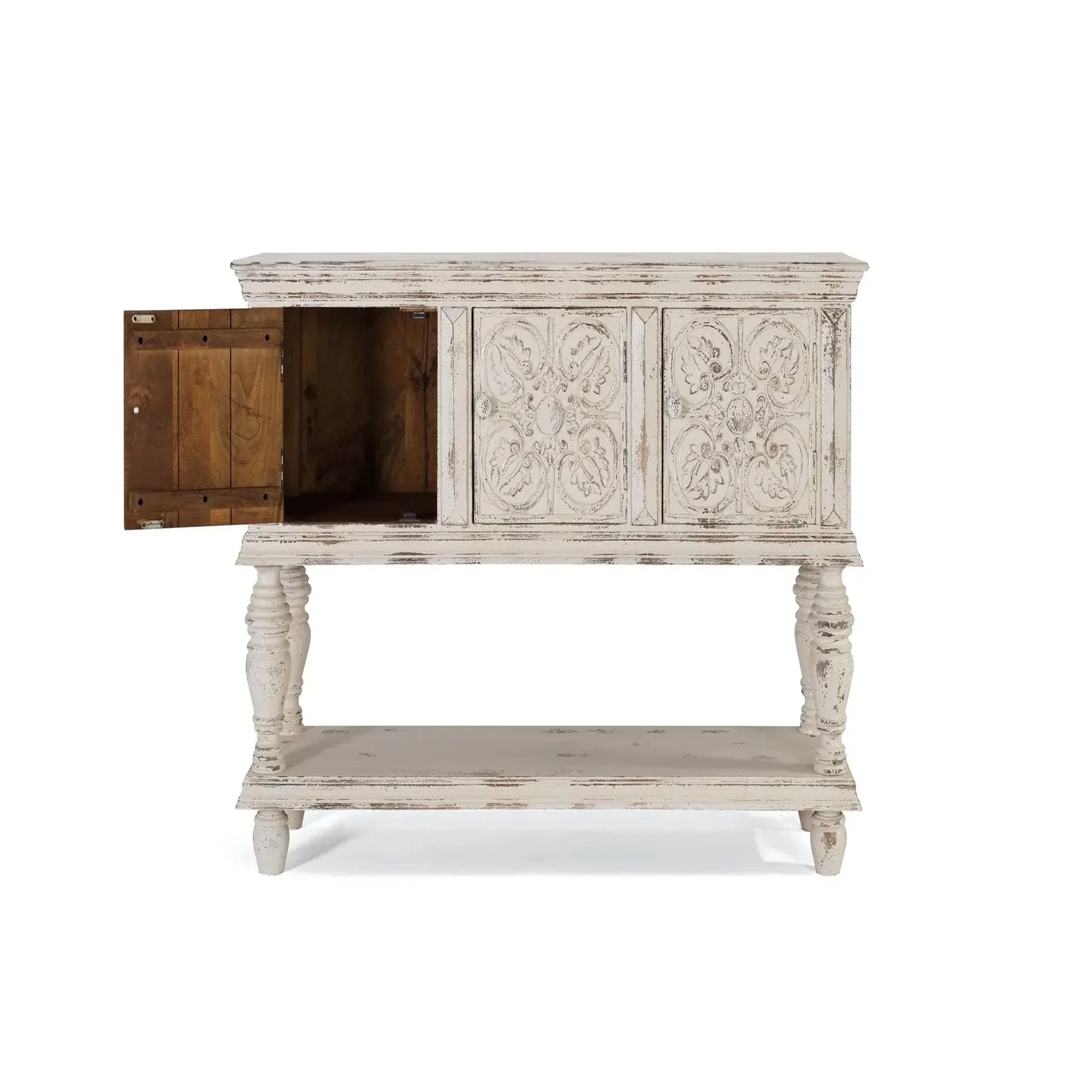 Voir la diapositive 2 : GINER Y COLOMER SL Console en bois de manguier 148 cm style méditerranéen moderne