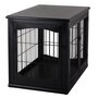 Voir la diapositive 6 : PAWHUT Cage pour chien animaux cage en bois MDF classe E1 3 portes verrouillables max. 30 Kg dim. 81L x 58l x 66H cm noir