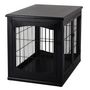 Voir la diapositive 6 : PAWHUT Cage pour chien animaux cage en bois MDF classe E1 3 portes verrouillables max. 30 Kg dim. 81L x 58l x 66H cm noir