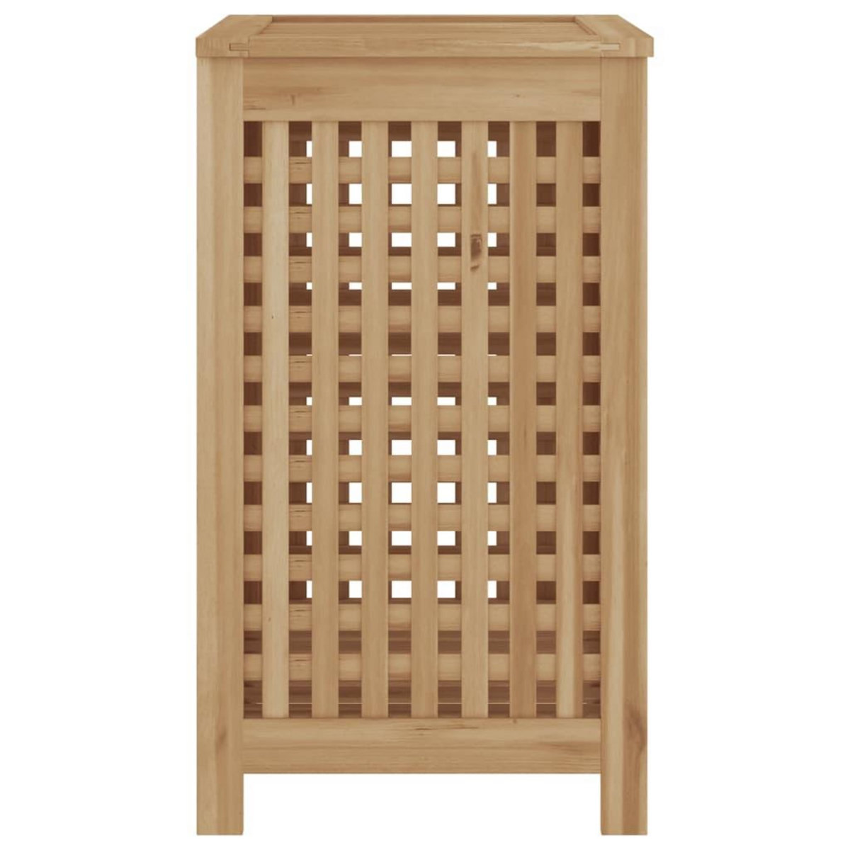VIDAXL Bac a linge 50x35x60 cm bois de teck massif
