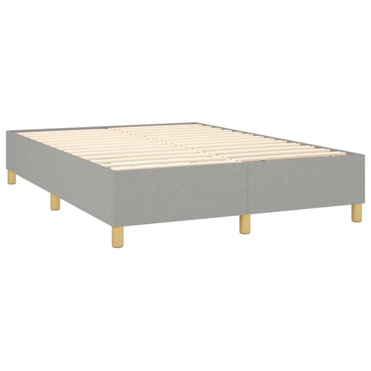 VIDAXL Cadre de lit sans matelas gris clair 140x200 cm tissu