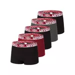 UMBRO Lot de 5 Boxers coton homme Uni. Coloris disponibles : Noir