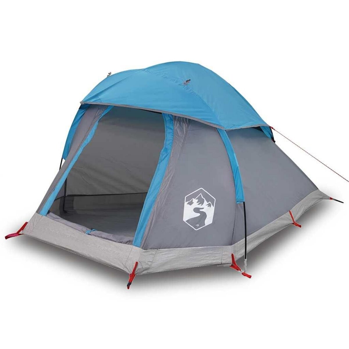 VIDAXL Tente de camping a dome 1 personne bleu impermeable