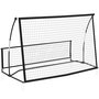 Voir la diapositive 1 : HOMCOM Filet de rebond football double face avec sac métal noir