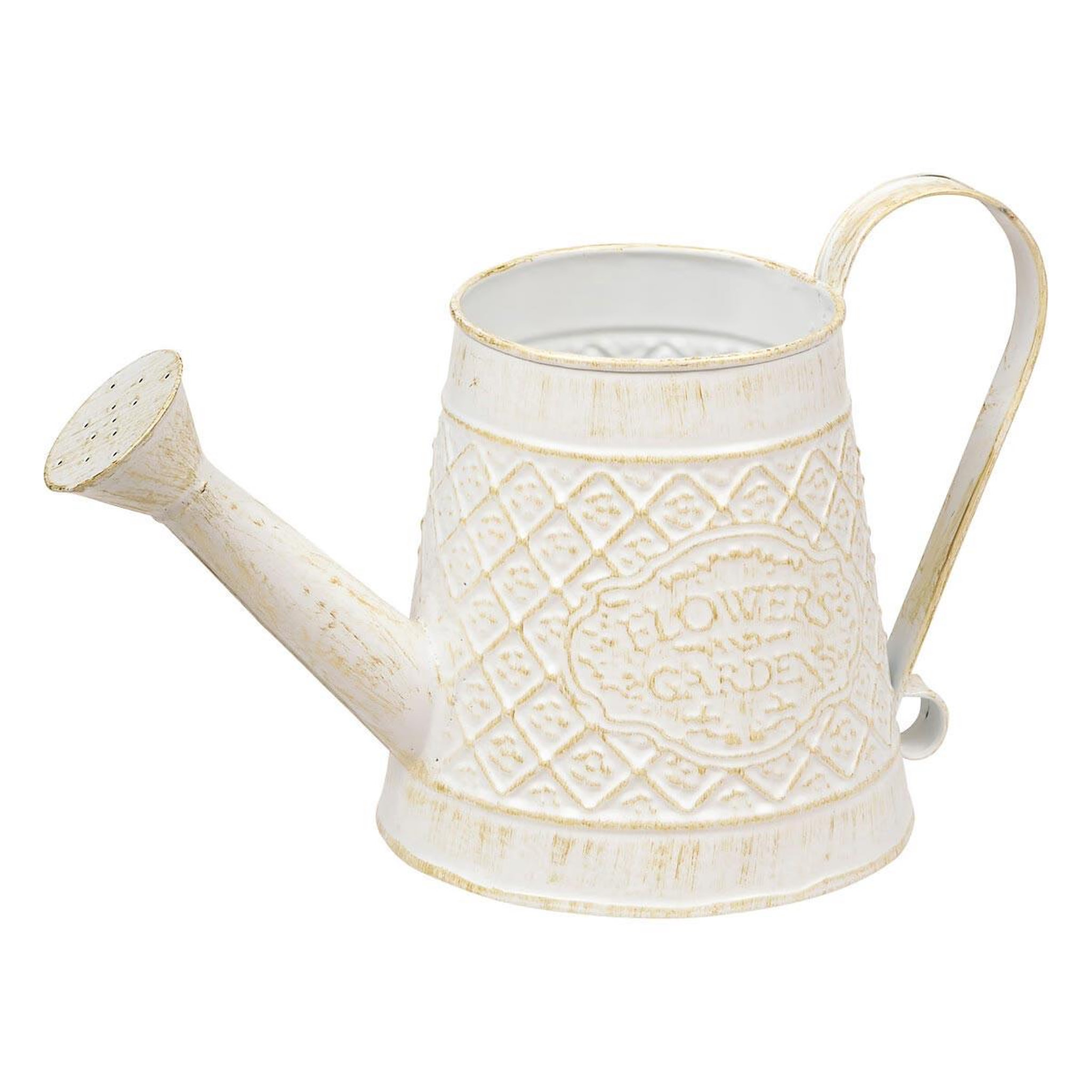 ATMOSPHERA Arrosoir en métal  tino  27cm blanc