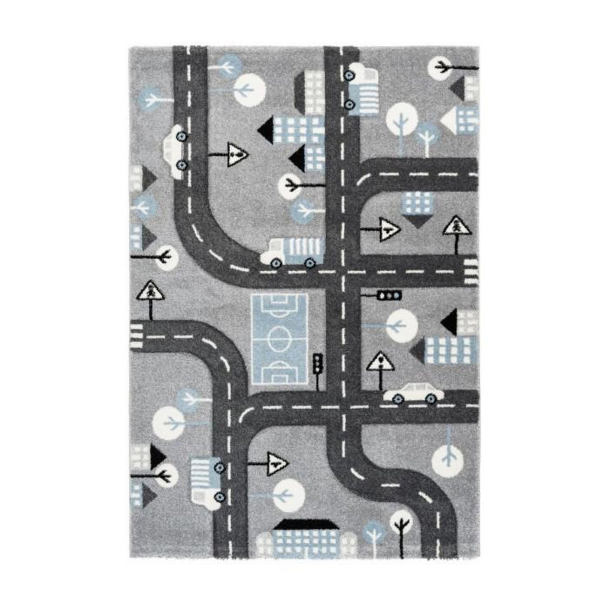 Paris Prix Tapis de Chambre Enfant Voiture  Marree  Argent