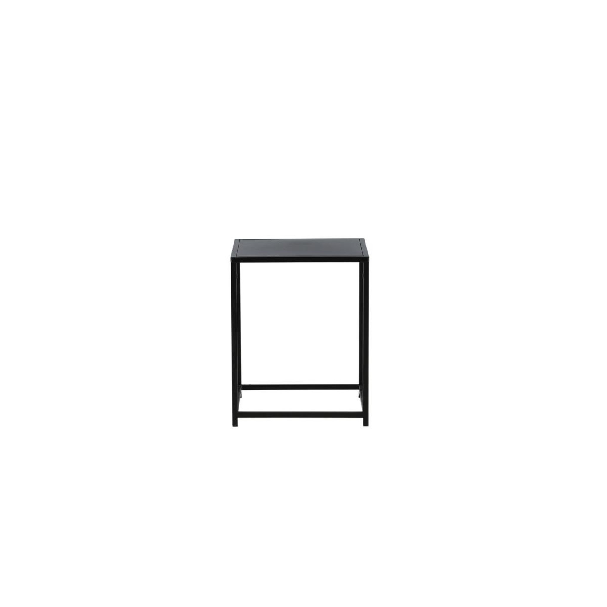 Voir la diapositive 4 : Paris Prix Table d'appoint en métal  staal  45cm noir