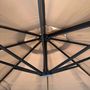 Voir la diapositive 2 : KZ GARDEN Parasol Déporté Jardin Ø350 cm - Rotatif 360°, Toile Polyester - Parasol de Terrasse, Balcon, Piscine KZ GARDEN