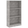 Voir la diapositive 2 : VIDAXL Bibliotheque 3 niveaux Gris beton 60x24x109cm Bois d'ingenierie