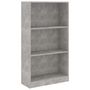 Voir la diapositive 2 : VIDAXL Bibliotheque 3 niveaux Gris beton 60x24x109cm Bois d'ingenierie