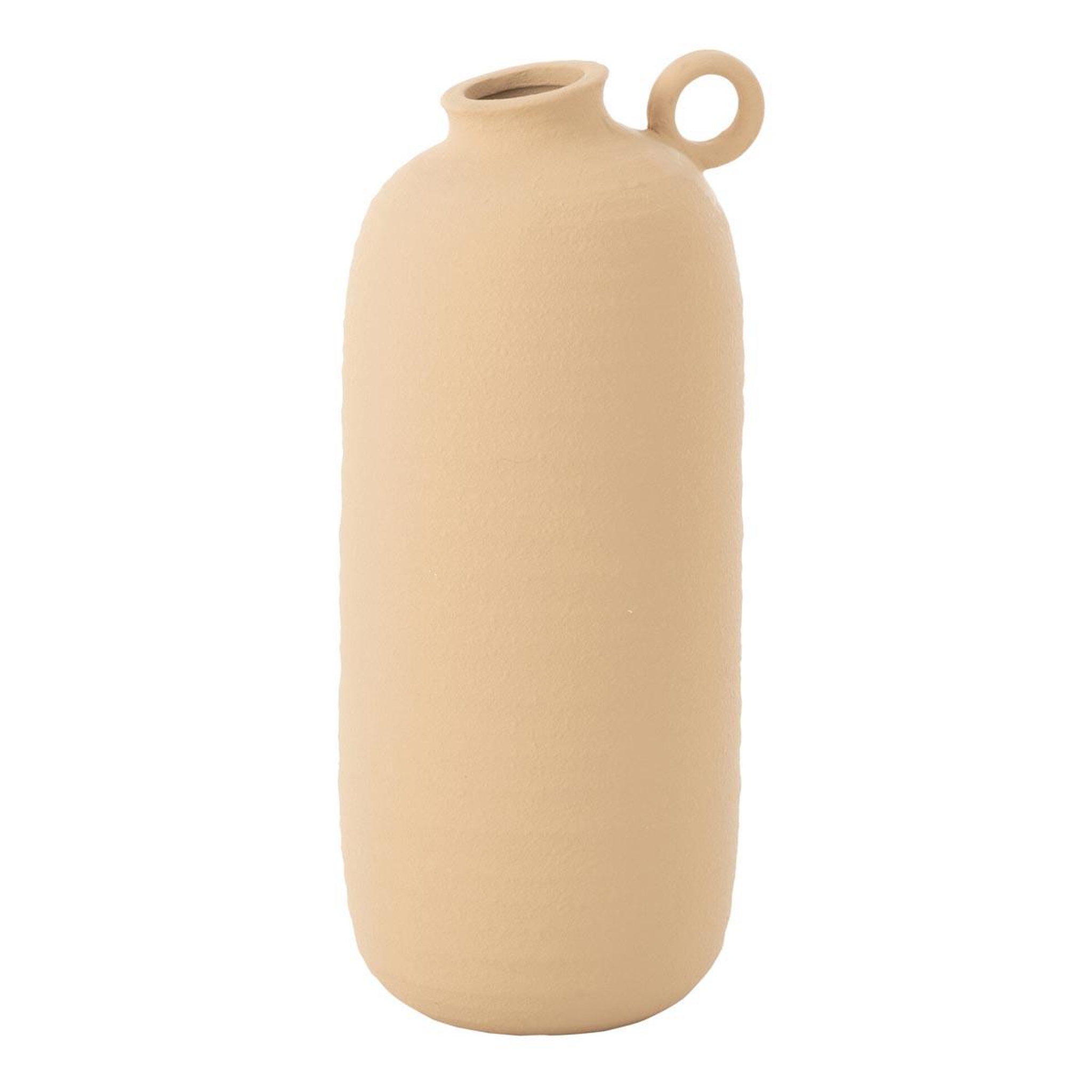 J-LINE Vase étroit en argile  cassia  38cm beige