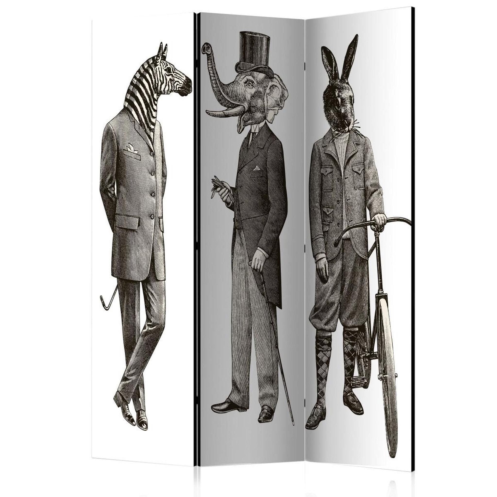 Paris Prix Paravent 3 volets  elegant zoo  135x172cm