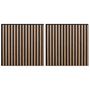 Voir la diapositive 2 : VIDAXL Panneaux muraux acoustiques 2pcs lattes 60,5x60cm placage chene