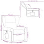 Voir la diapositive 6 : VIDAXL Fauteuil inclinable de massage electrique Gris fonce Tissu