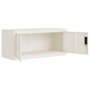 Voir la diapositive 5 : VIDAXL Classeur blanc 90x40x130 cm acier