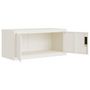 Voir la diapositive 5 : VIDAXL Classeur blanc 90x40x130 cm acier